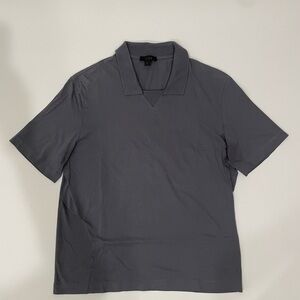 COS Short Sleeve Polo Shirt in Slate